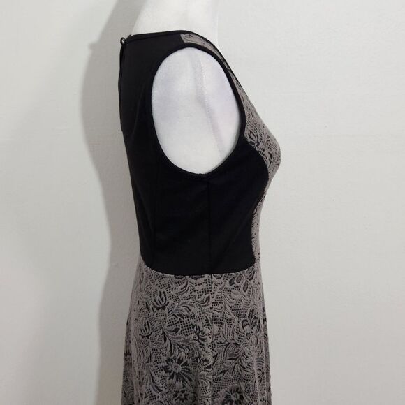 Olive & Oak Gray and Black Fit and Flare Mini Dress Size XS Party Dress - Picture 4 of 7
